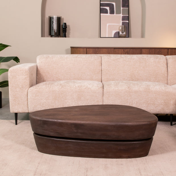 LABEL51 Salontafels Javi - Espresso - Mangohout - 110 cm
