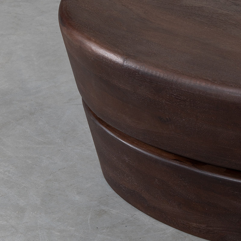 LABEL51 Salontafels Javi - Espresso - Mangohout - 110 cm