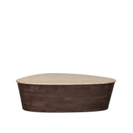 LABEL51 Salontafels Ravi - Espresso - Travertin - 110 cm
