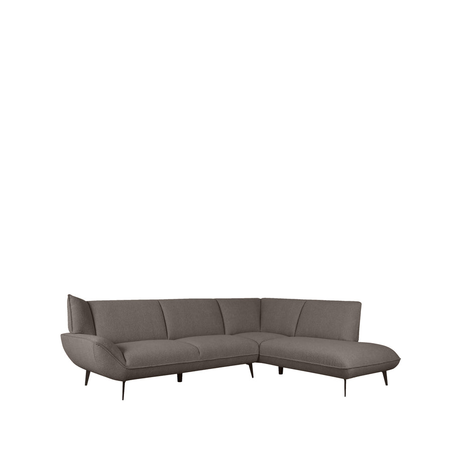 LABEL51 Hoekbanken Pesaro - Bruin - Boucle - Hoekbank Rechts