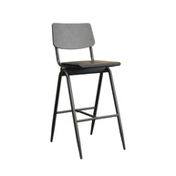 LABEL51 Barkrukken Solid - Zwart - Hout - Hoog