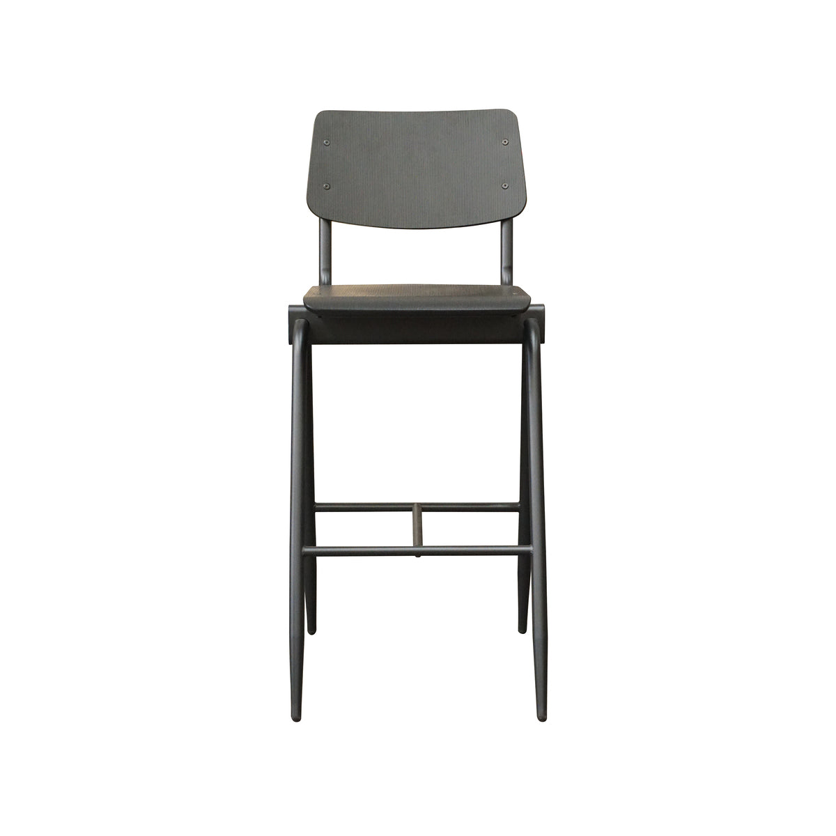 LABEL51 Barkrukken Solid - Zwart - Hout - Hoog