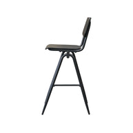 LABEL51 Barkrukken Solid - Zwart - Hout - Hoog