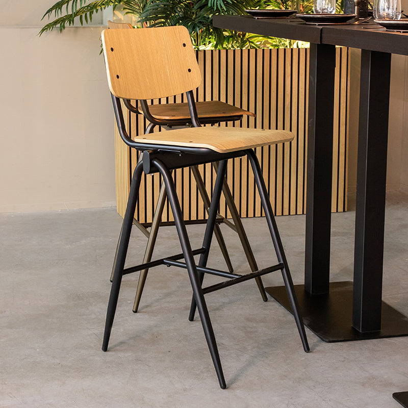 LABEL51 Barkrukken Solid - Naturel - Hout - Hoog
