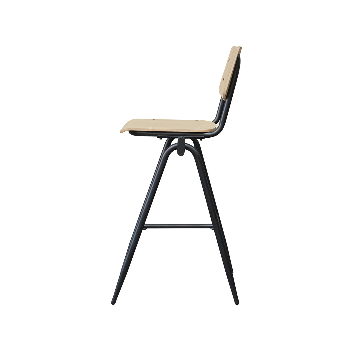 LABEL51 Barkrukken Solid - Naturel - Hout - Hoog