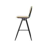 LABEL51 Barkrukken Solid - Naturel - Hout - Hoog