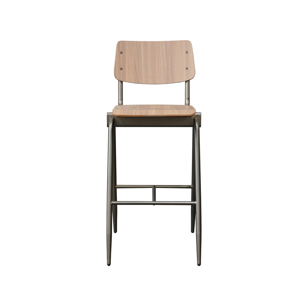 LABEL51 Barkrukken Solid - Walnoot - Hout - Hoog