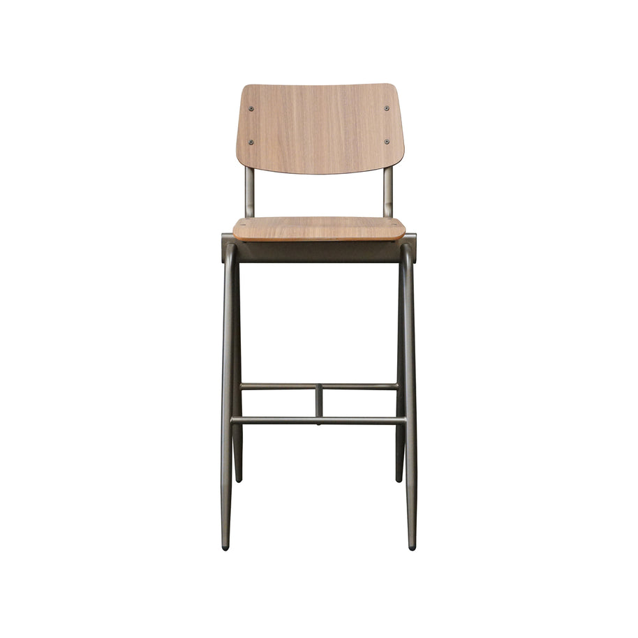 LABEL51 Barkrukken Solid - Walnoot - Hout - Hoog