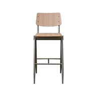 LABEL51 Barkrukken Solid - Walnoot - Hout - Hoog