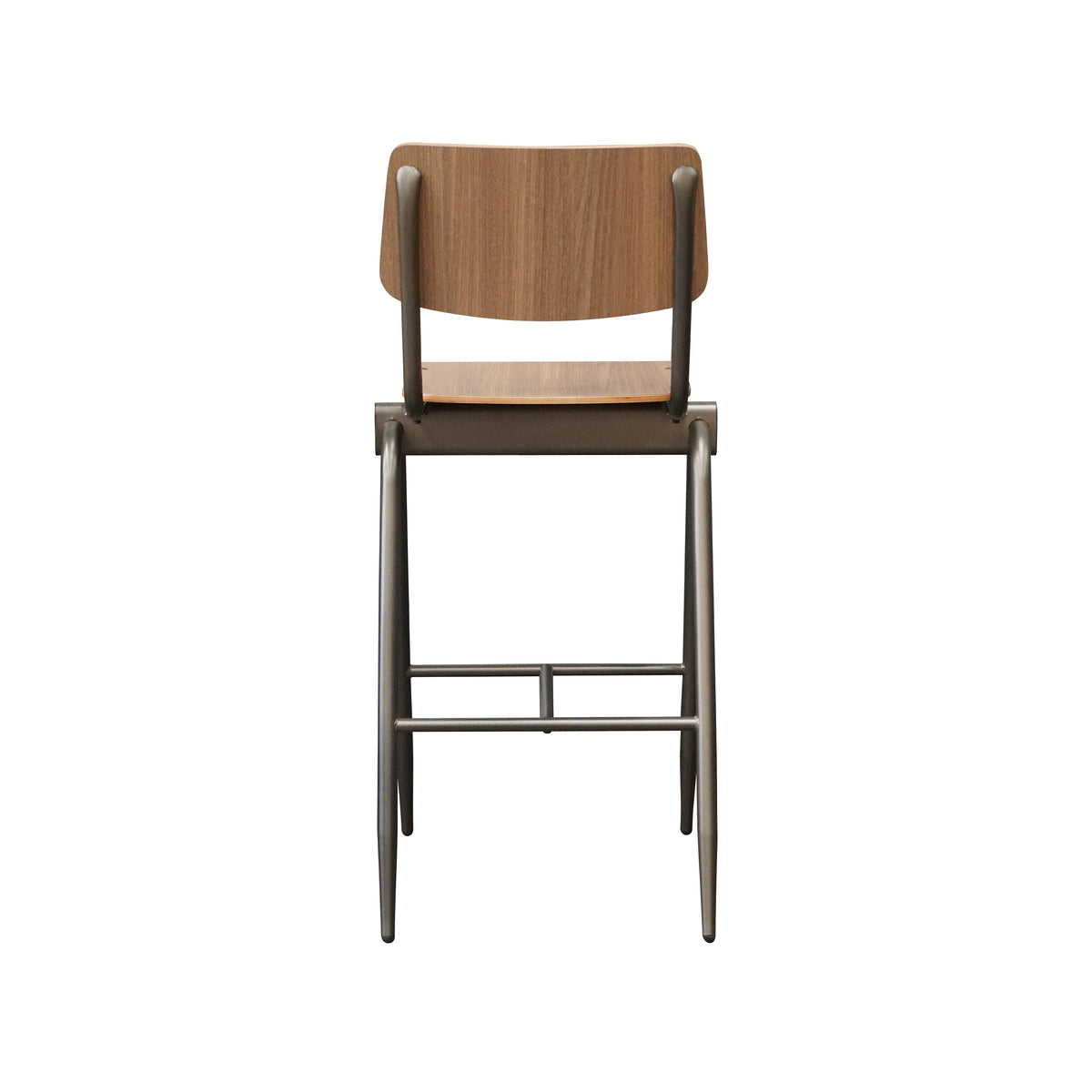 LABEL51 Barkrukken Solid - Walnoot - Hout - Hoog