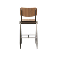 LABEL51 Barkrukken Solid - Walnoot - Hout - Hoog