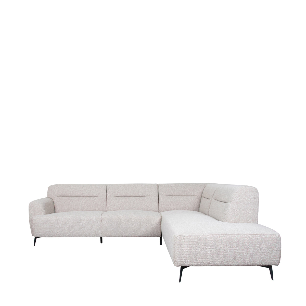 LABEL51 Hoekbanken Bolzano - Naturel - Boucle - Hoekbank Rechts