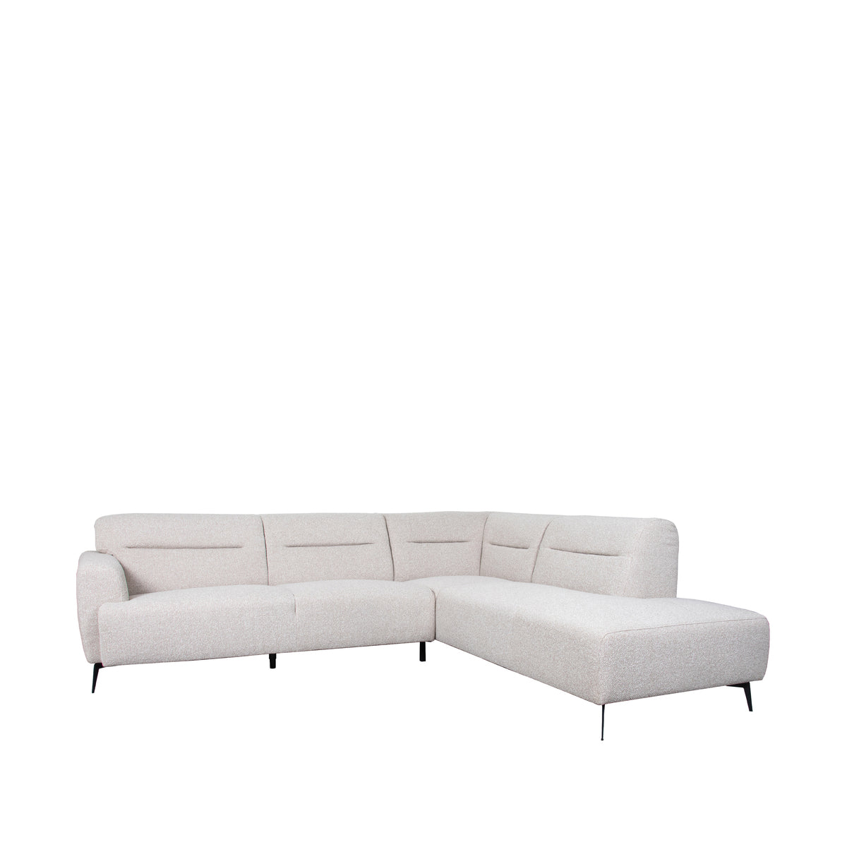 LABEL51 Hoekbanken Bolzano - Naturel - Boucle - Hoekbank Rechts