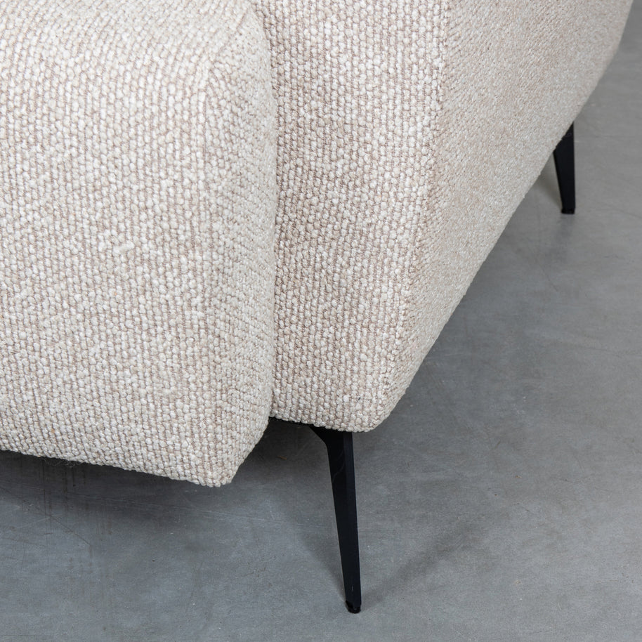 LABEL51 Hoekbanken Bolzano - Naturel - Boucle - Hoekbank Rechts