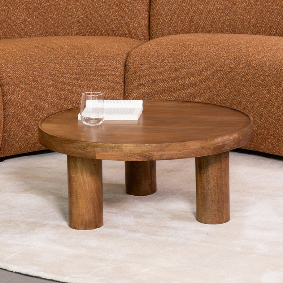 LABEL51 Salontafels Elly - Nature Smooth - Mangohout - 70 cm