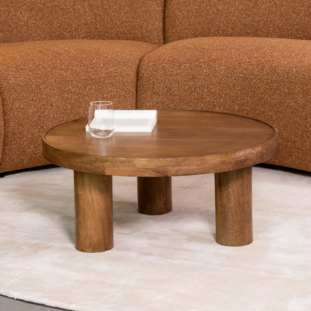 LABEL51 Salontafels Elly - Nature Smooth - Mangohout - 70 cm