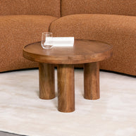 LABEL51 Salontafels Elly - Nature Smooth - Mangohout - 60 cm - Rond