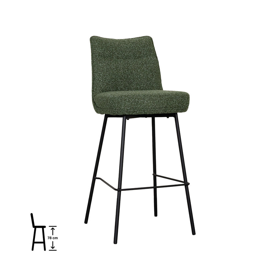 LABEL51 Barkrukken Lennon - Forest - Royal Boucle - Hoog