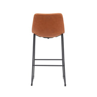 LABEL51 Barkrukken Risto - Cognac - Kunstleder - Hoog