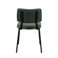 LABEL51 Eetkamerstoelen Gusto - Hunter - Kunstleder - Zwart Metalen Frame