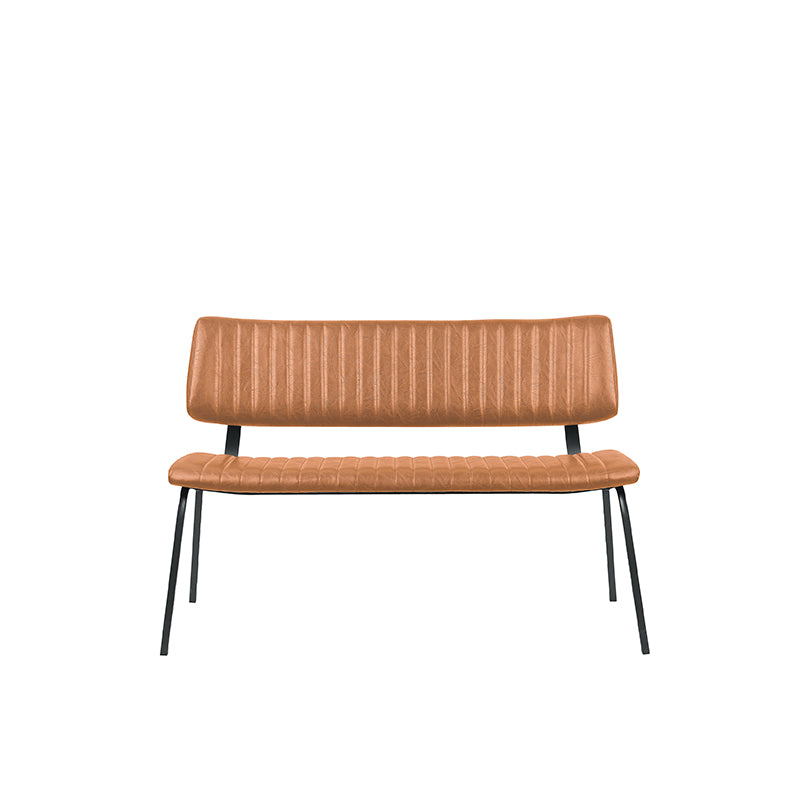 LABEL51 Eetkamerbanken Gusto - Cognac - Kunstleder - 120 cm