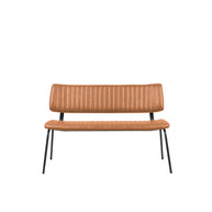 LABEL51 Eetkamerbanken Gusto - Cognac - Kunstleder - 120 cm