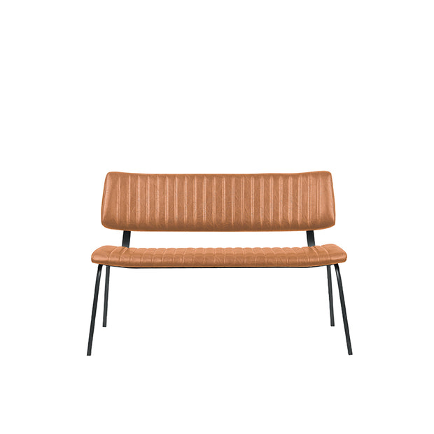 LABEL51 Eetkamerbanken Gusto - Cognac - Kunstleder - 120 cm