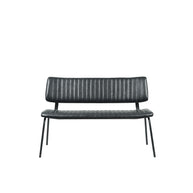 LABEL51 Eetkamerbanken Gusto - Zwart - Kunstleder - 120 cm
