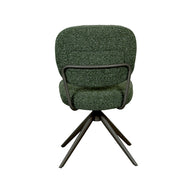 LABEL51 Eetkamerstoelen Geneva - Forest - Boucle - Forest Metalen Frame