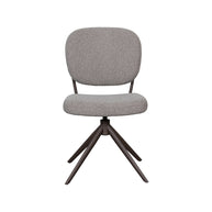LABEL51 Eetkamerstoelen Geneva - Mushroom - Boucle - Brons Metalen Frame