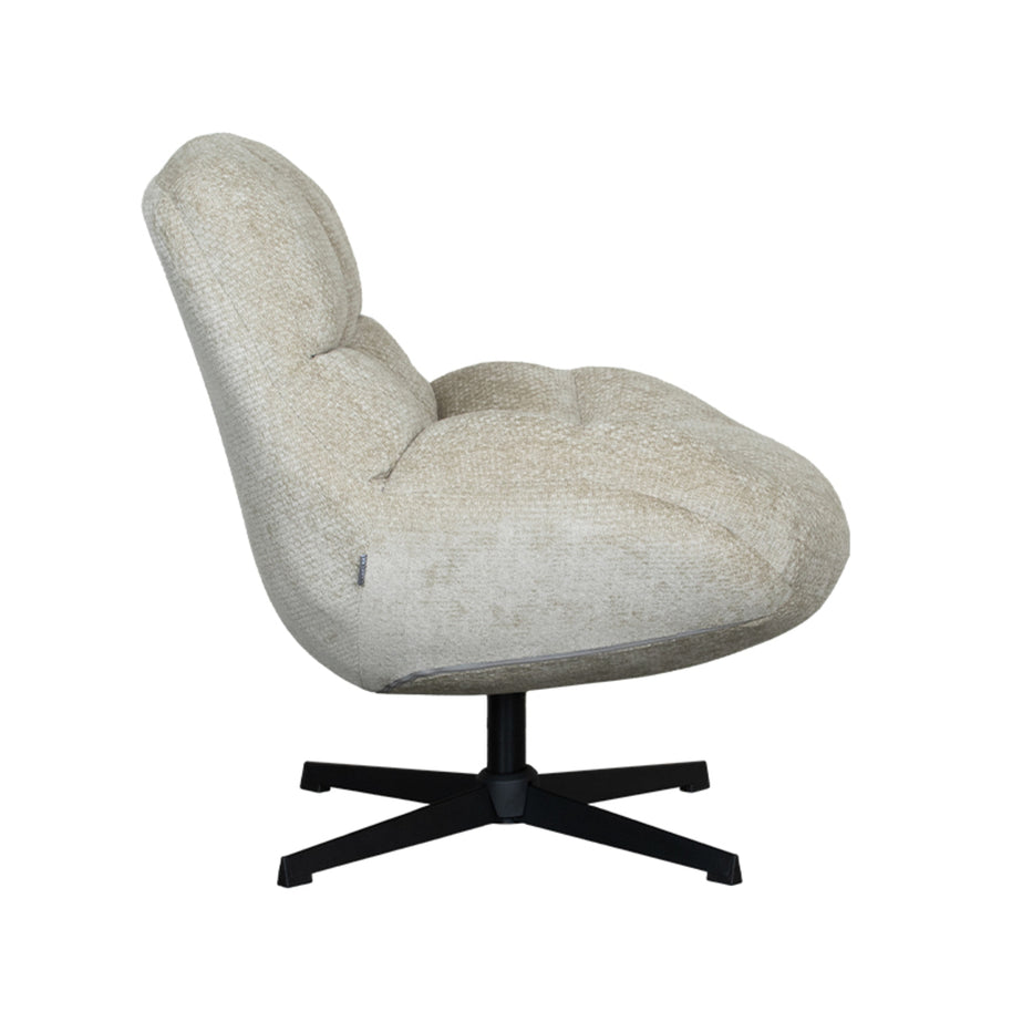 LABEL51 Fauteuils Huxley - Mushroom - Chenille - One Size
