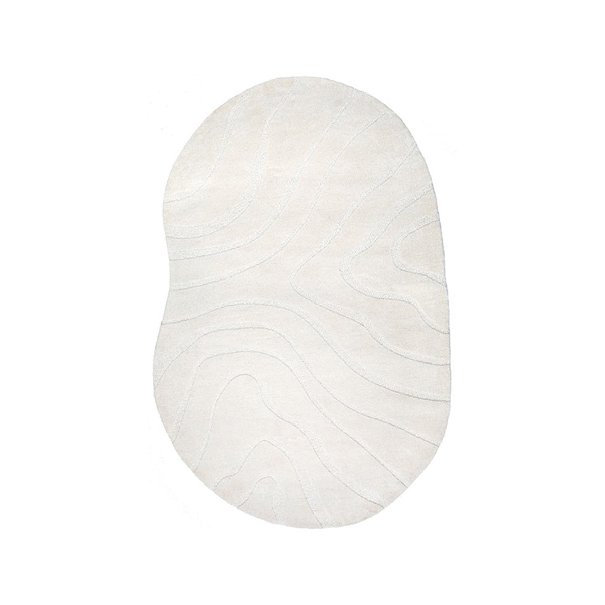 LABEL51 Vloerkleden Goa - Ivoor - Polyester - 160x230 cm - Organisch