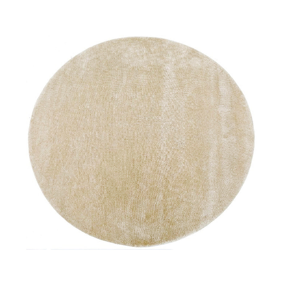 LABEL51 Vloerkleden Mila - Zand - Synthetisch - 200x200 cm - Rond