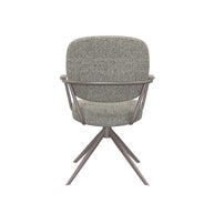 LABEL51 Eetkamerstoelen Basel - Mushroom - Boucle - Brons Metalen Frame