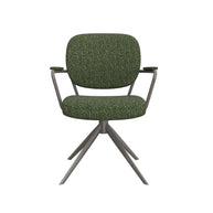 LABEL51 Eetkamerstoelen Basel - Forest - Boucle - Forest Metalen Frame