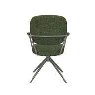 LABEL51 Eetkamerstoelen Basel - Forest - Boucle - Forest Metalen Frame
