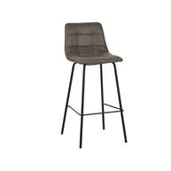 LABEL51 Barkrukken Bistro - Taupe - Micro Suede - Hoog