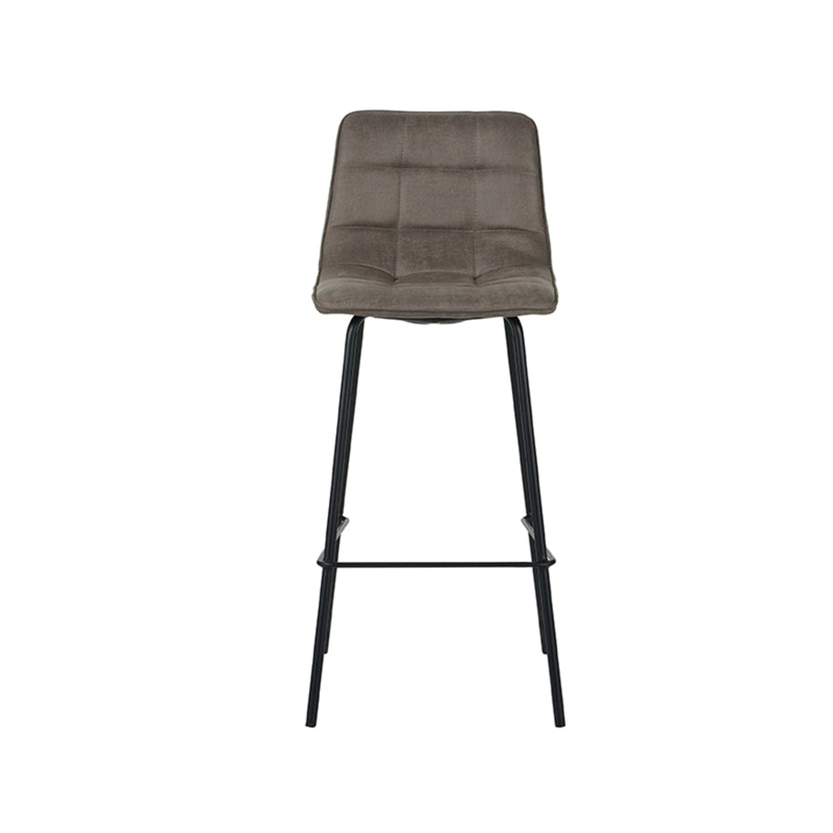 LABEL51 Barkrukken Bistro - Taupe - Micro Suede - Hoog