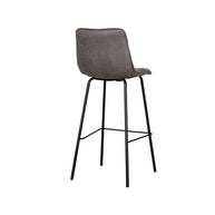 LABEL51 Barkrukken Bistro - Antraciet - Kunstleder - Hoog