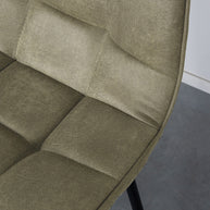 LABEL51 Barkrukken Bistro - Moss - Micro Suede - Hoog