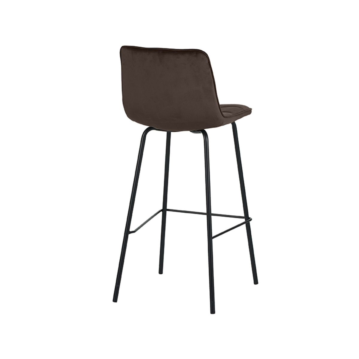LABEL51 Barkrukken Bistro - Taupe - Fluweel - Hoog