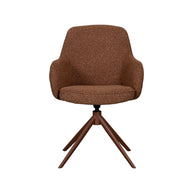 LABEL51 Eetkamerstoelen Bern - Coral - Boucle - Coral Metalen Frame
