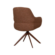 LABEL51 Eetkamerstoelen Bern - Coral - Boucle - Coral Metalen Frame