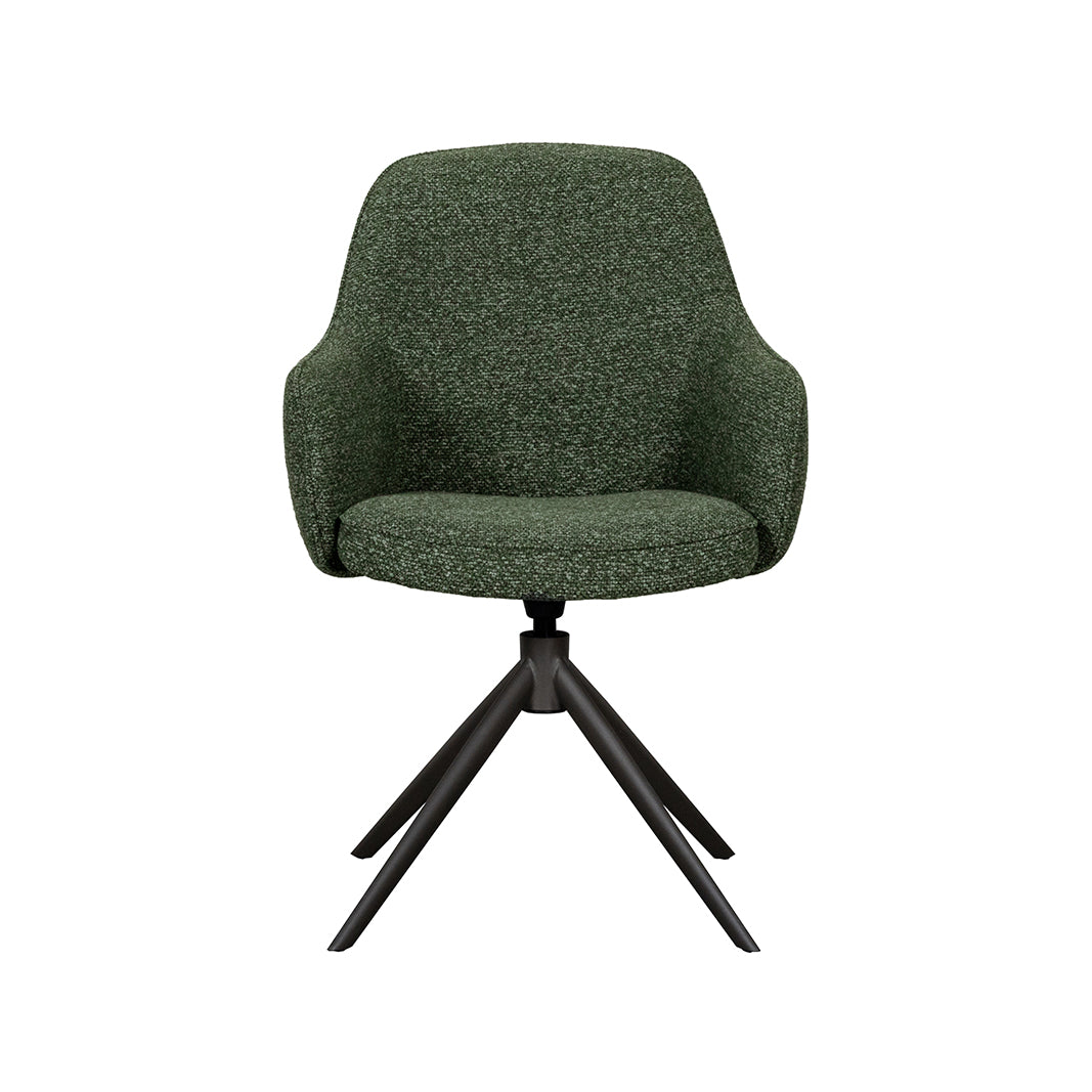 LABEL51 Eetkamerstoelen Bern - Forest - Boucle - Forest Metalen Frame