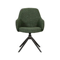 LABEL51 Eetkamerstoelen Bern - Forest - Boucle - Forest Metalen Frame