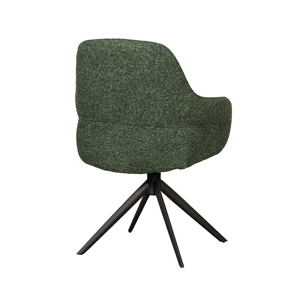 LABEL51 Eetkamerstoelen Bern - Forest - Boucle - Forest Metalen Frame