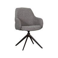 LABEL51 Eetkamerstoelen Bern - Mushroom - Boucle - Brons Metalen Frame