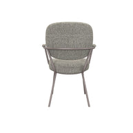 LABEL51 Eetkamerstoelen Lausanne - Mushroom - Boucle - Brons Metalen Frame