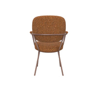 LABEL51 Eetkamerstoelen Lausanne - Coral - Boucle - Coral Metalen Frame