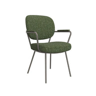 LABEL51 Eetkamerstoelen Lausanne - Forest - Boucle - Forest Metalen Frame